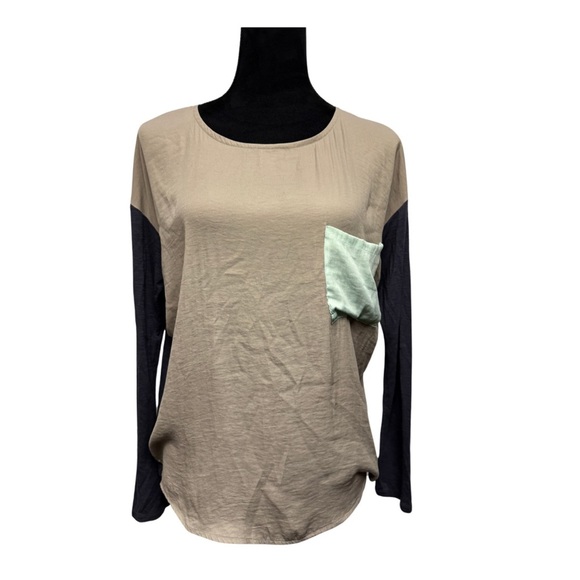 Anthropologie Dolan Colorblock Long Sleeve Top - Picture 2 of 7